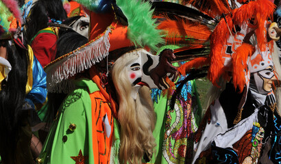 carnaval huayacocotla Veracruz máscara narigona  - obrazy, fototapety, plakaty