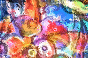 Abstract beautiful colorful texture rainbow