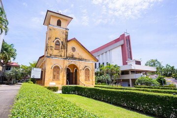 old and beautiful church in Trang province Thailand