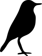 vector simple bird icon illustration on white background..eps