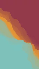 Selbstklebende Fototapeten Hochrot abstract gradient landscape polygon shape background.mobile screen UI design 3d illustration  © monsitj