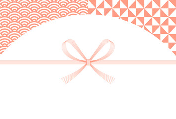 のし　水引き　秋　背景