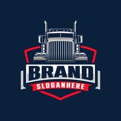Trucking logo vector illustration
