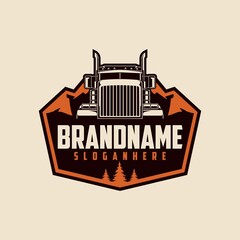 Trucking logo vector illustration