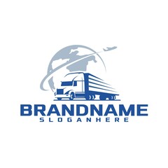 Trucking logo vector illustration