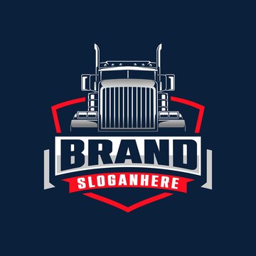 Trucking logo vector illustration