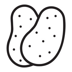 potato line icon