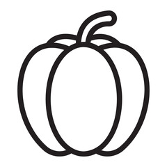 Bell pepper line icon