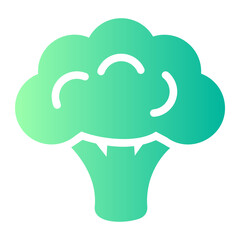 broccoli gradient icon