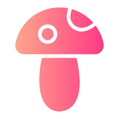 mushroom gradient icon