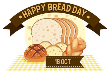 World Bread Day 16 October Logo Design