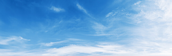 Naklejka na ściany i meble beautiful blue sky with white cloud in sunrise