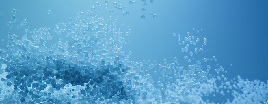 Contemporary Medical concept with Blue Particles.