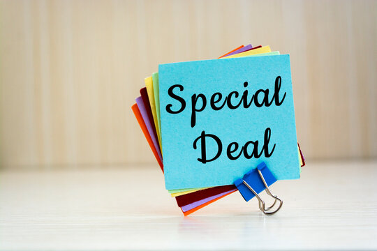 Text Sign Showing Special Deal