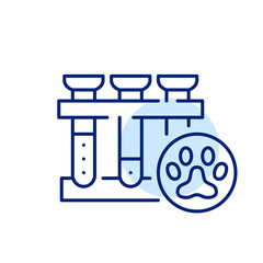 Veterinary clinic lab blood work. Pixel perfect, editable stroke line art icon