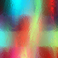 Rainbow glass, abstract colorful background with circles