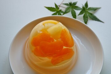 涼し気な水菓子　フルーツゼリー