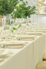 wedding table setting