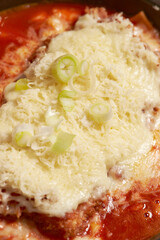 Cheese Pork Cutlet on a Plate