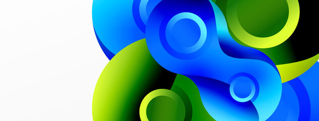 Circle geometric background. Abstract modern backdrop. Vector Illustration For Wallpaper, Banner, Background, Card, Book Illustration, landing page