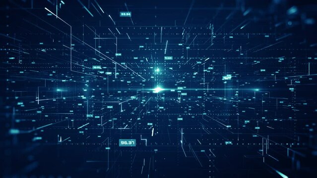 Highly detailed digitally generated background animation, perfectly usable for a wide range of topics related to network security, Block chain, Big data, internet of things or technology in general.