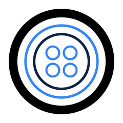 Accessories or clothes button icon