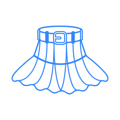 Circular mini skirt fashion icon