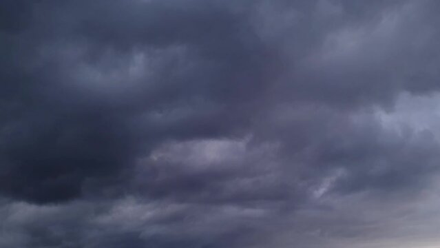 Heavy grey clouds animation for weather forecast - loop video