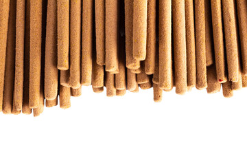 incense isolated on white background