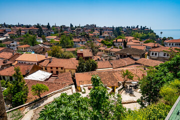 Fototapeta na wymiar View of Antalya old city Kaleici quarter. ANTALYA, TURKEY