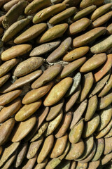 Back lanes at Chinatown. Grunge and Neglected Walls. Buildings of Colonial era.