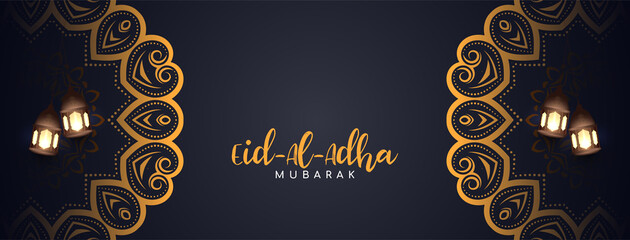 Eid Al Adha mubarak festival celebration cultural banner