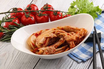 Korean food - spicy Kimchi cabbage