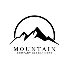 Minimalist Landscape Mountain logo design inspiration