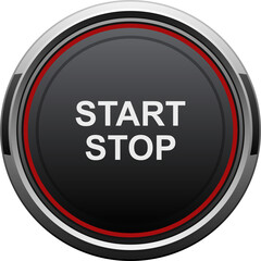 Start and stop engine button clipart design illustration