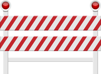 Stop barrier clipart design illustration