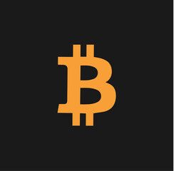 Bitcoin. Crypto Vector Icon Illustration. Collection of Crypto currency blockchain flat logo