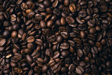 焙煎後のコーヒー豆