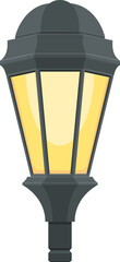 Vintage street lamp clipart design illustration