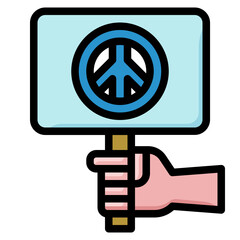 protest line icon