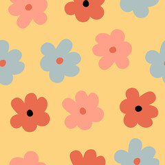 Floral seamless pattern. Colorful surface design