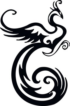 Peacock - Wild Animals - Logo Animal Vector, Animal Silhouette Stencil