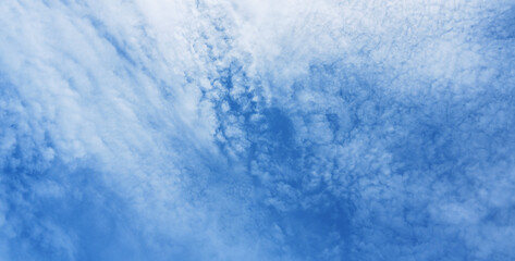 blue sky with dramatic clouds
