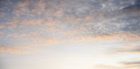 sunrise blue sky with dramatic clouds
