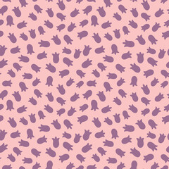 Abstract seamless pattern. Simple organic shapes