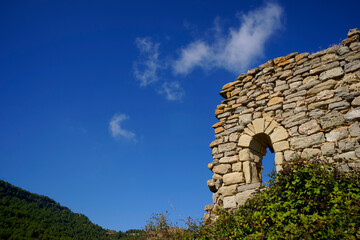 Castillo de Toló, siglo XI.Montsec de Rubies.Lleida.Cordillera pirenaica.Catalunya.España.