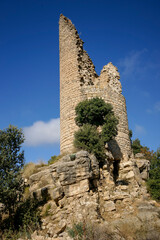 Torre del homenaje,Castillo de sant Gervàs, s.X.Valle de Barcedana.Montsec de...