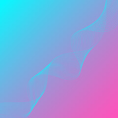 Abstract background with smooth geometric lines and neon gradient.
