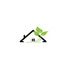 natural green house vector illustration design