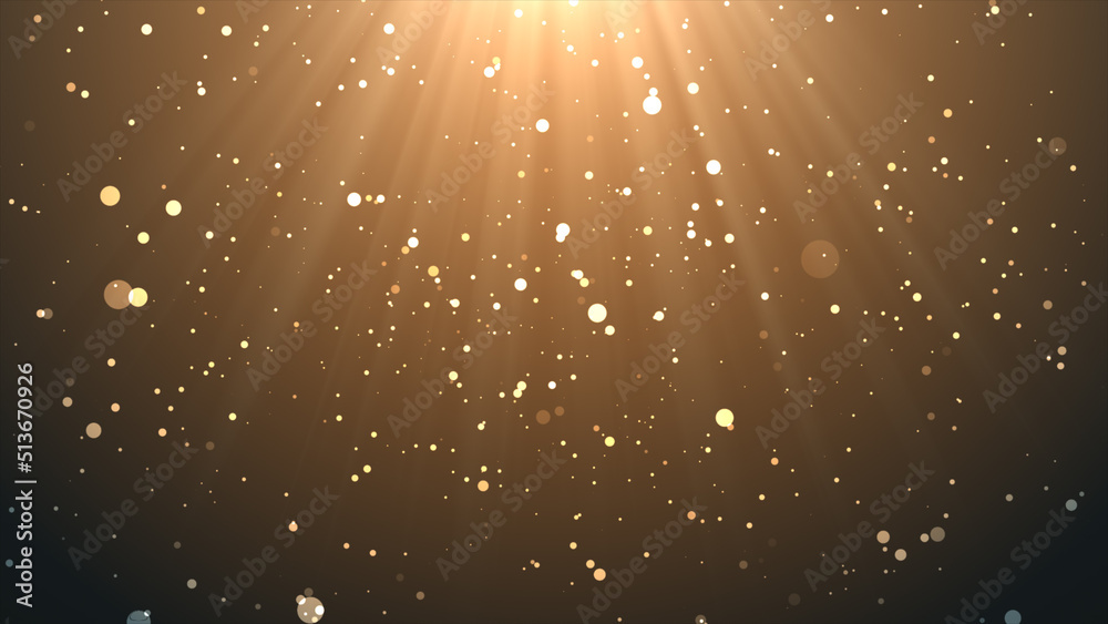 Wall mural particle background animation, futuristic mysterious flowing digital particles wave de-focus virtual